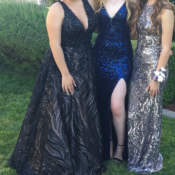 Jovani sequins prom ball gown - Picture 5 of 7